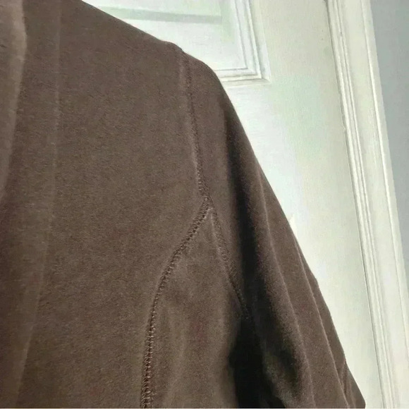 Reitmans Sweatshirt Hooded 1/2 Sleeves Brown Size Small - Picture 16 of 16